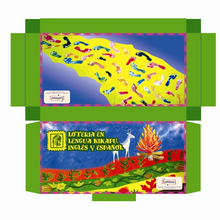 The games have a colorful box to invite the kids to play