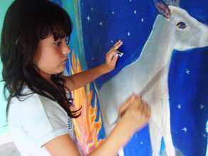 Estrella paints a peseki0ia, sacred animal