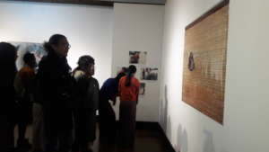 Photos taken by adolescents on display