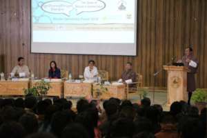 Reps. of four political parites at the forum