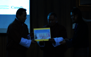 Officials launch the documentary.
