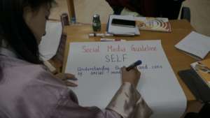 Participants developing social media guidelines