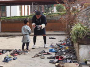 Photo Camp participant with a subject.