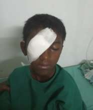 10 yr old boy operated for top injury