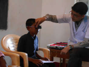 School Screening camp in progress