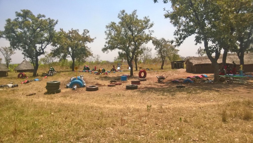 Panorama of entire playground