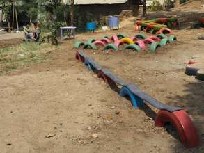 Wish 5: Tire obstacle course