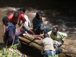 girls adventure at nzoia river
