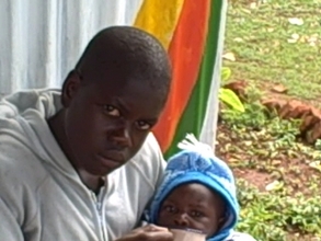 Feeding a kid on nutritious porridge