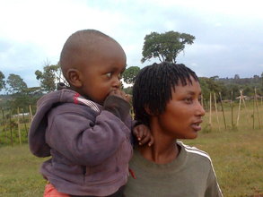 Dorothy with her son at TYSA field