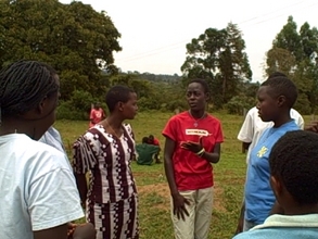 Girls discussing way foward after finishing primary school