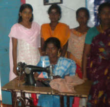 A group of beneficiary girl