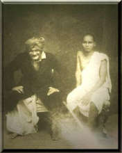 My Baba (Swami Muktananda) and Hari Giri Baba.