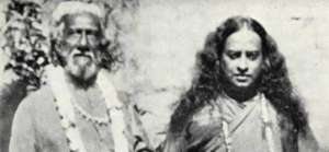Swami Yogananda and his Guru, Sri Yukteswar.