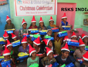 Christmas joy With slum Kids