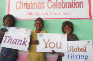 Christmas joy With slum Kids