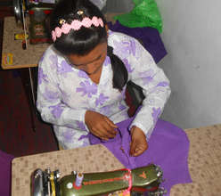 Support to underprivileged Girls for tailoring
