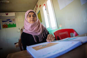 Basma attends a Save the Children school.