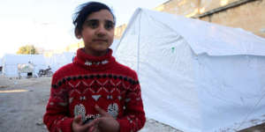 Hayat*, 10, fled Ma'arat Nu'man with her family