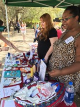 Peer Educators Tabling a College Event