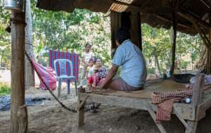 Patien is chained to back yard