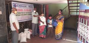 Ration kit to orphan children guardians