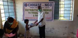 Children happy with new dresses