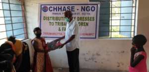 Children happy with new dresses