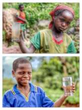 Before and After - now the water is safe to drink!