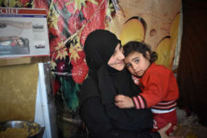 Iman with her youngest daughter Joumana