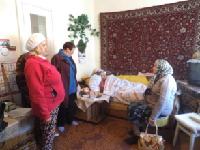 Visiting a bedridden elderly at home!