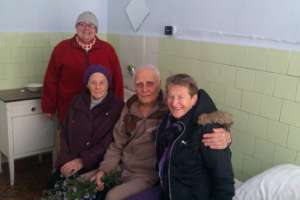 Visiting an elderly in the hospital: We are family