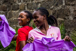 Learning how to make school uniforms