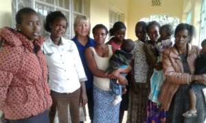 The first half of our group arrives safely.