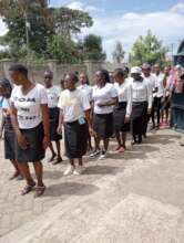 Our students performing a song in sign language.