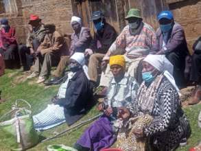 Elderly recipients of our food hamper program