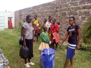 The 2nd half of the group of ladies upon arrival.