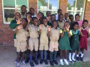 Happy to go to school again.