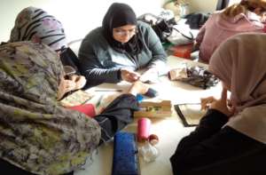 Embroidery session