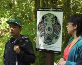 Visiting students at BC's Tod Inlet - Snide