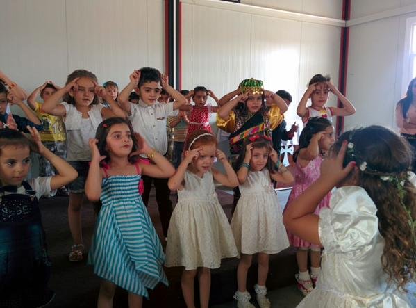 A kindergarten for 130 refugee children in Erbil