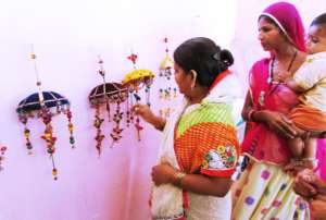 women Visitors in Handicraft Product Exhibition