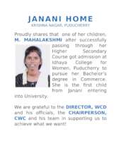 Miss. Mahalakshi - A B.com student