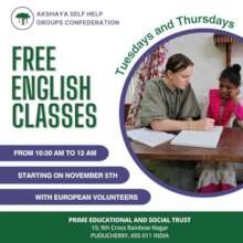 Empower women by English and sewing classes