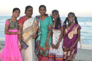 Children at Puducherry Beach