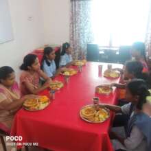 Sponsoring food for the children