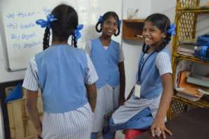 Children at their study