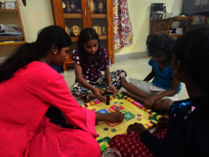 Moments of Joy: Children Playing Carom