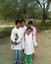 Children going to the school