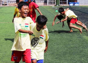 Teamwork at the annual Globalteer Games
